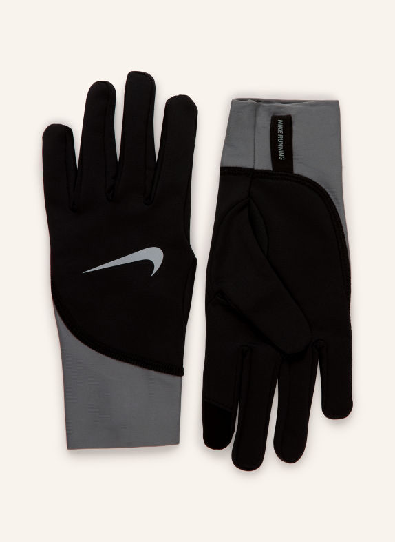 Nike Multisport-Handschuhe PACER MIDWEIGHT RUNNING mit Touchscreen-Funktion SCHWARZ / GRAU