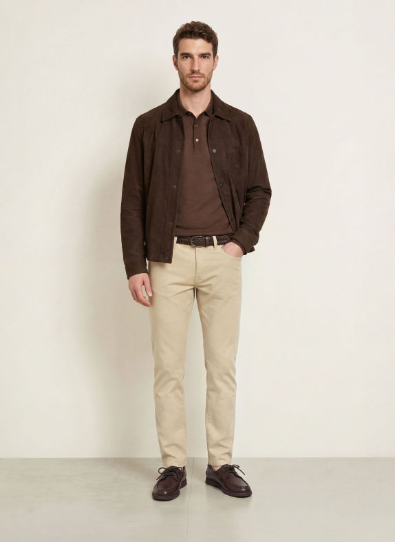 BOSS LANCIONE Sweater DARK BROWN