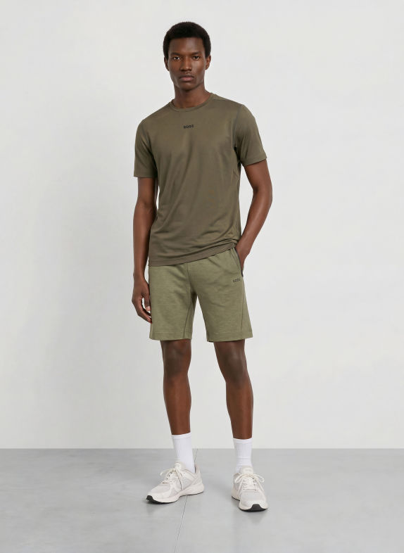 BOSS Funkční tričko ACTIVE KHAKI