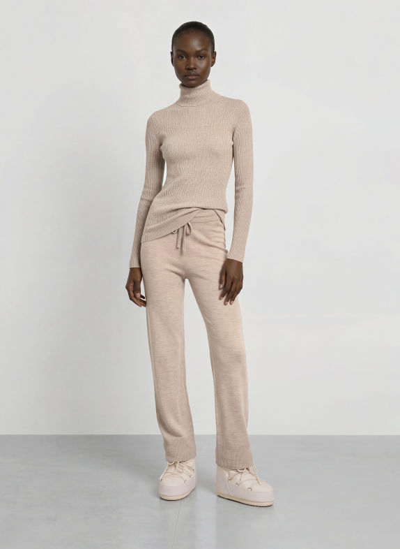 WE NORWEGIANS Track Pants GEILO BEIGE