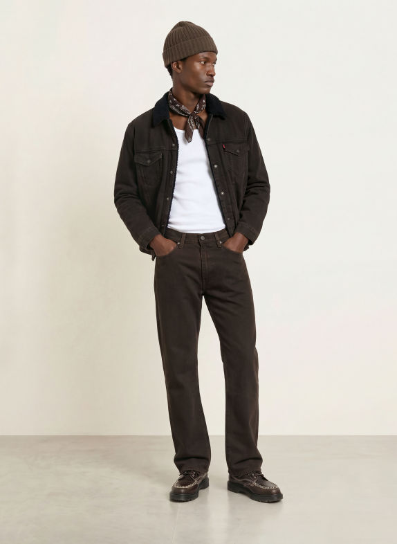 Levi's® Džínová bunda s umělou kožešinou 48 Browns