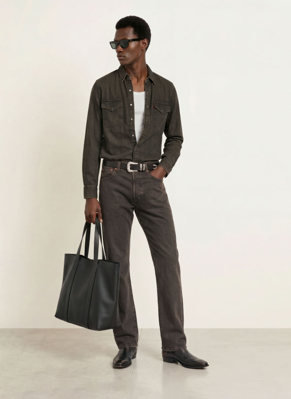 Levi's® Jeanshemd WESTERN Relaxed Fit BRAUN