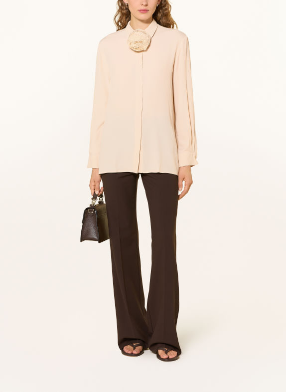 MARELLA ORCA Silk Shirt Blouse BEIGE