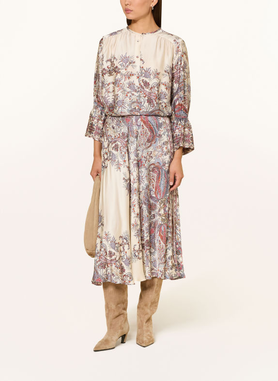 MARELLA Satinrock ECRU / DUNKELROT / BLAU