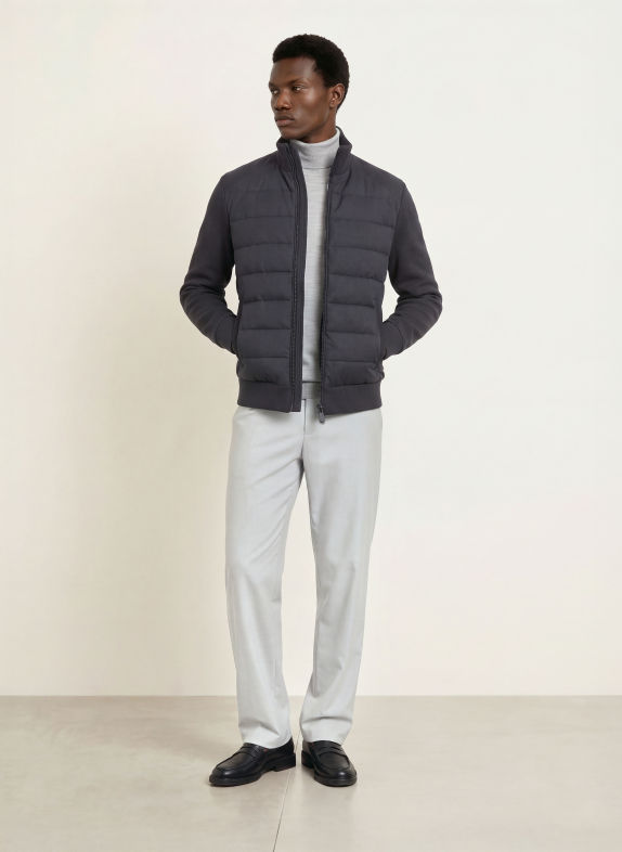 SAVE THE DUCK Steppjacke LASSE im Materialmix DUNKELBLAU