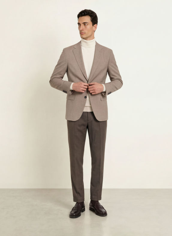 STRELLSON Anzugsakko ALZER4 Slim Fit 259 Dark Beige 259