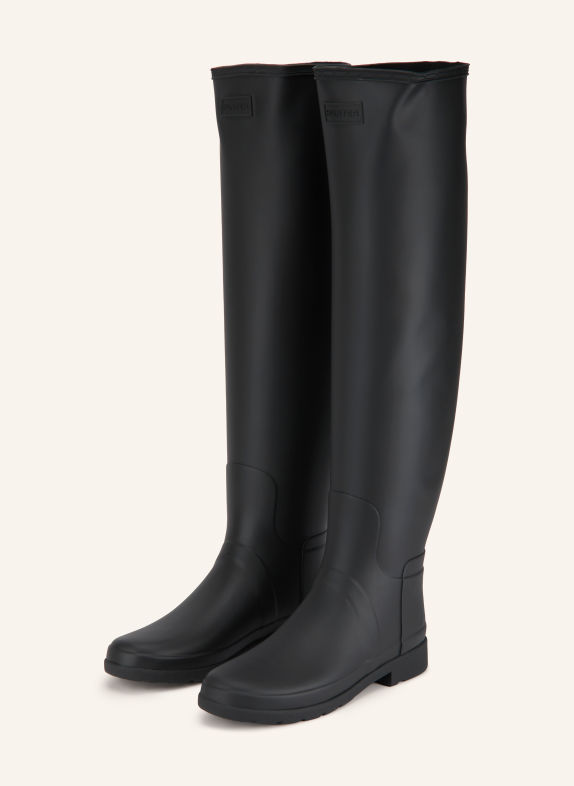 HUNTER Gummistiefel SCHWARZ