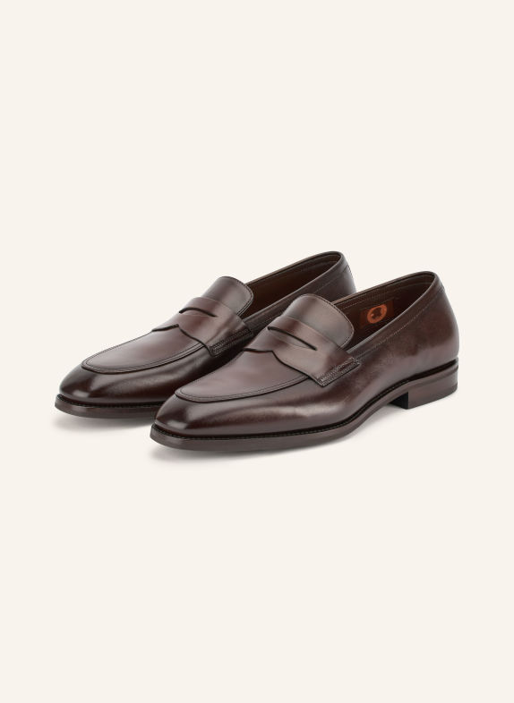 Santoni Pennyloafer GREGOR MARRON FONCÉ