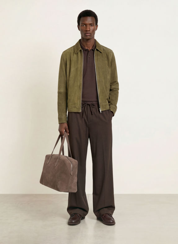 BOSS Reisetasche AXELL BEIGE / SILBER