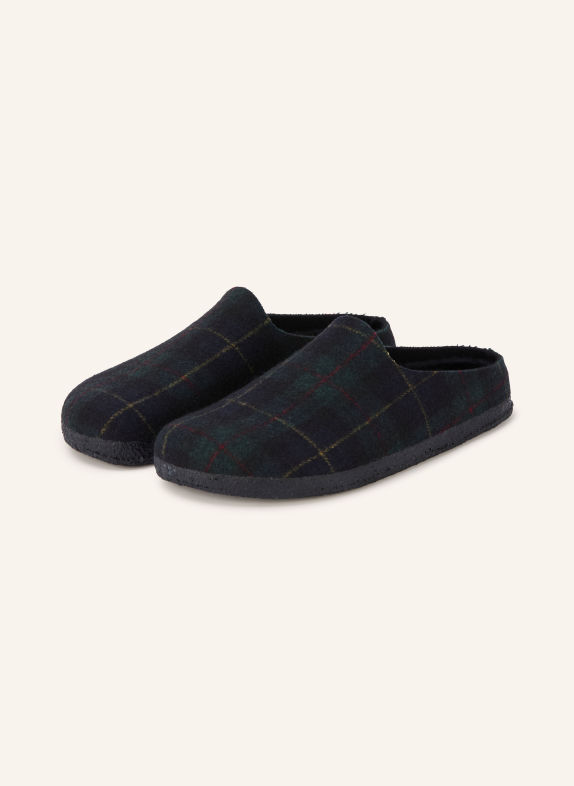 BIRKENSTOCK AMSTERDAM WRAP DIP Slides DARK BLUE / RED / DARK GREEN