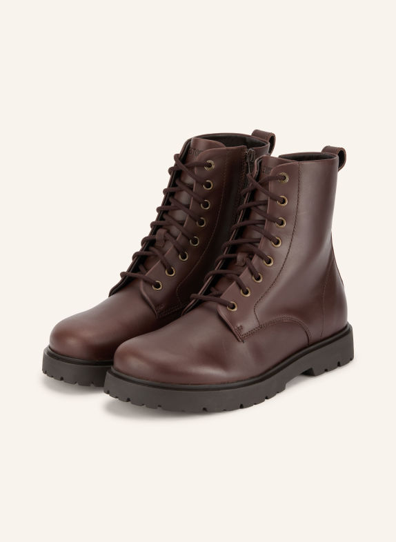 BIRKENSTOCK Schnürboots HIGHWOOD MID LACE DUNKELBRAUN