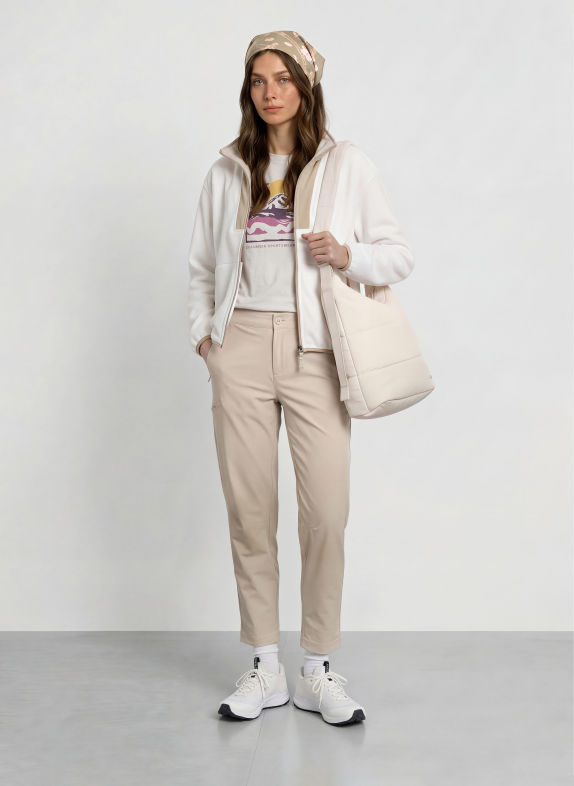 Columbia Fleecejacke SEQUOIA GROVE™ II WEISS / BEIGE
