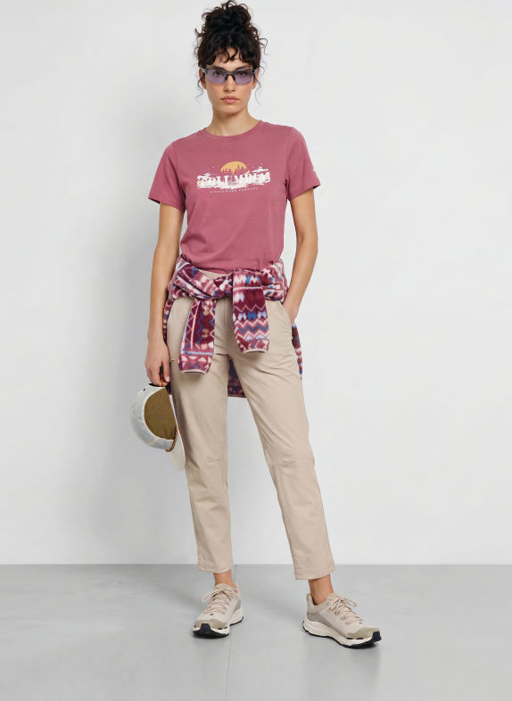 Columbia T-Shirt ROLLING BEND™ ALTROSA / CAMEL / WEISS