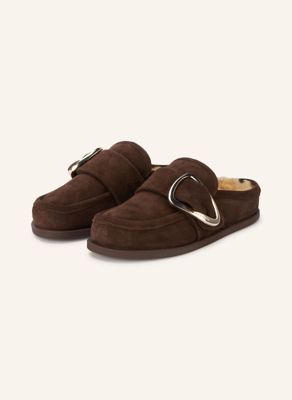 INUIKII Mules DUNKELBRAUN