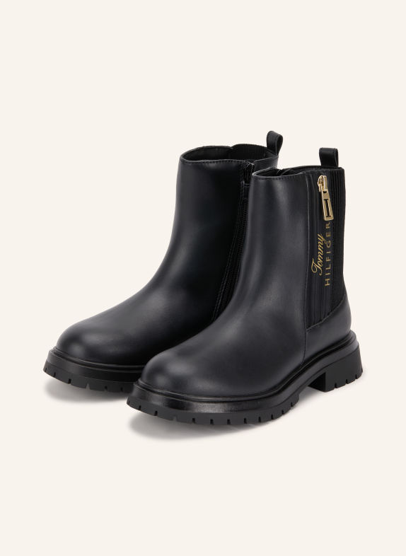TOMMY HILFIGER Chelsea-støvler SORT