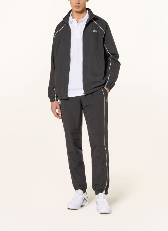 LACOSTE Track Pants mit Galonstreifen SCHWARZ