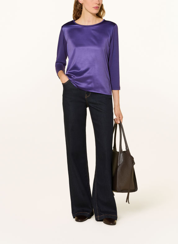JOOP! TAMINA-shirt in gemengde stof met 3/4-mouwen DONKERPAARS