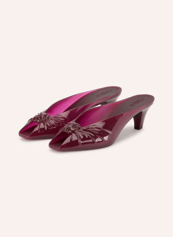 Chloé Mules JELLY 602 Grenat