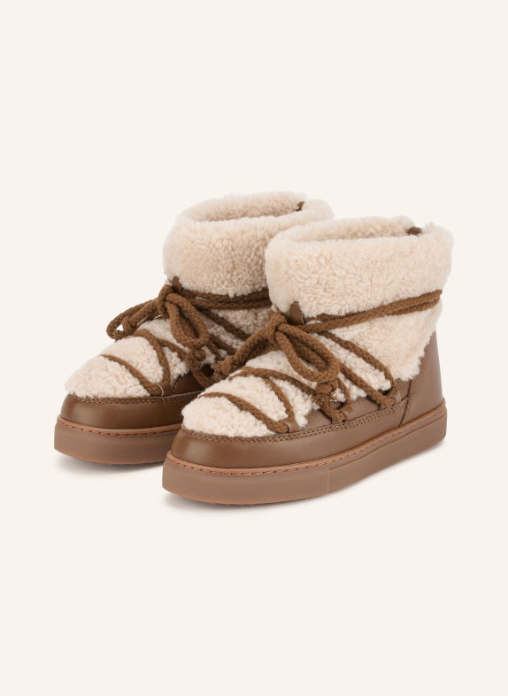 INUIKII Veterboots CURLY BRUIN / CRÈME