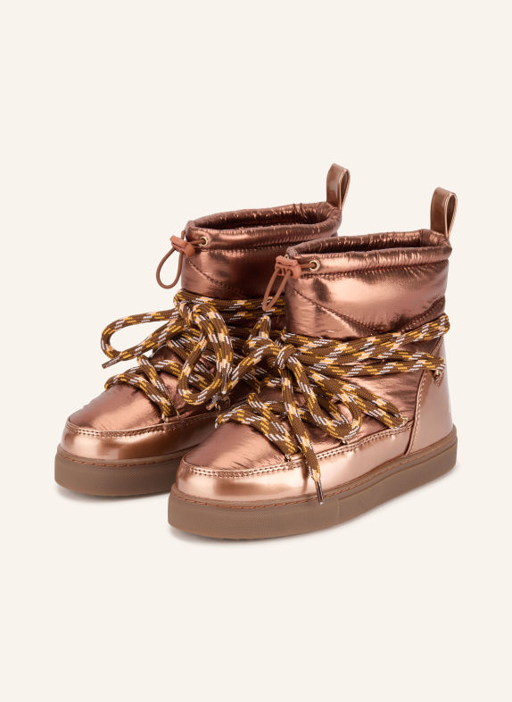 INUIKII Boots MOUNTAIN METALLIC COGNAC