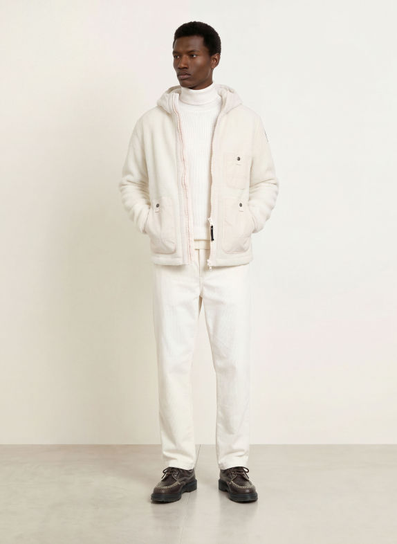 PARAJUMPERS Fleecejas SUNDRE NO EMBRO CRÈME