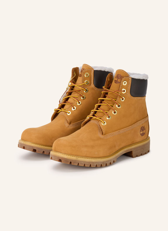 Timberland Schnürboots PREMIUM 6-INCH COGNAC / SCHWARZ