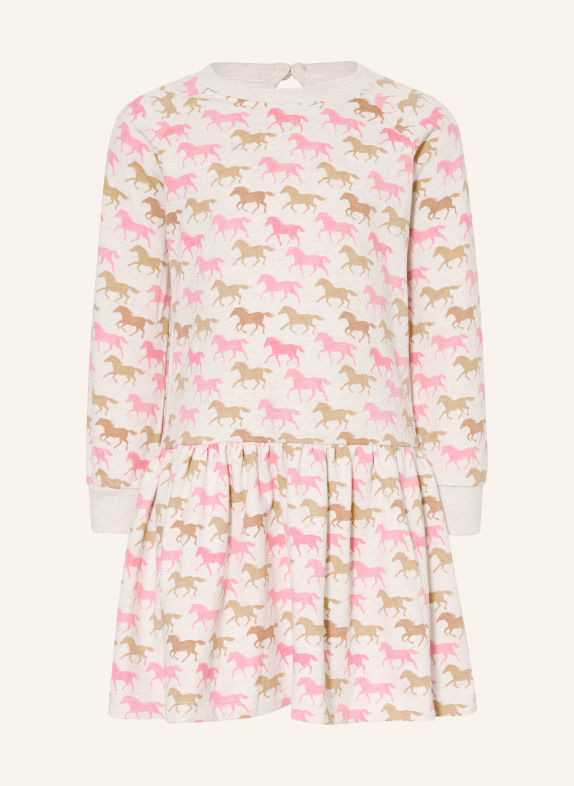DANAMADE Robe sweat CRÈME / ROSE / BEIGE