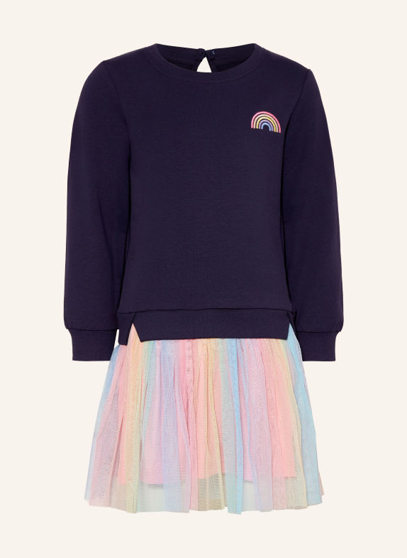 DANAMADE Robe en mélange de matières BLEU FONCÉ / ROSE FUCHSIA / BLEU CLAIR