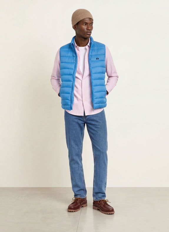LA MARTINA Quilted vest BLUE