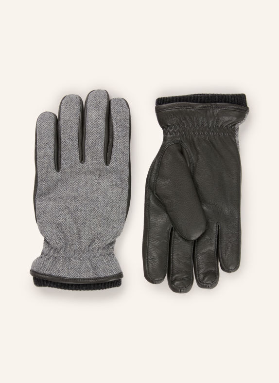 HESTRA Handschoenen WILHELM GRIJS / ZWART