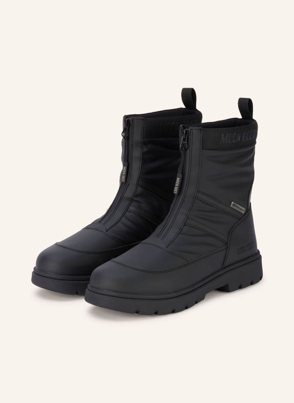 MOON BOOT Moon Boots MB COMBAT ZIP BOOT WP SCHWARZ