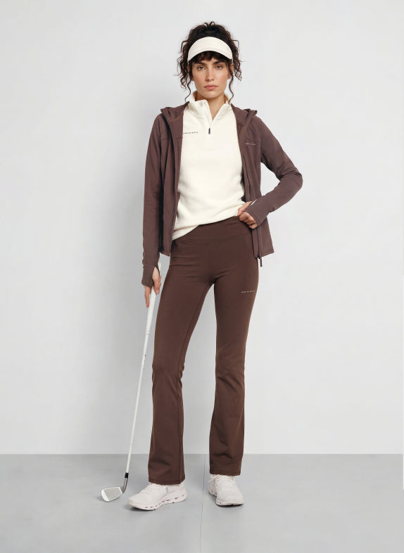 RÖHNISCH THERMAFLOW FLARE HIGH WAIST Leggings DARK BROWN