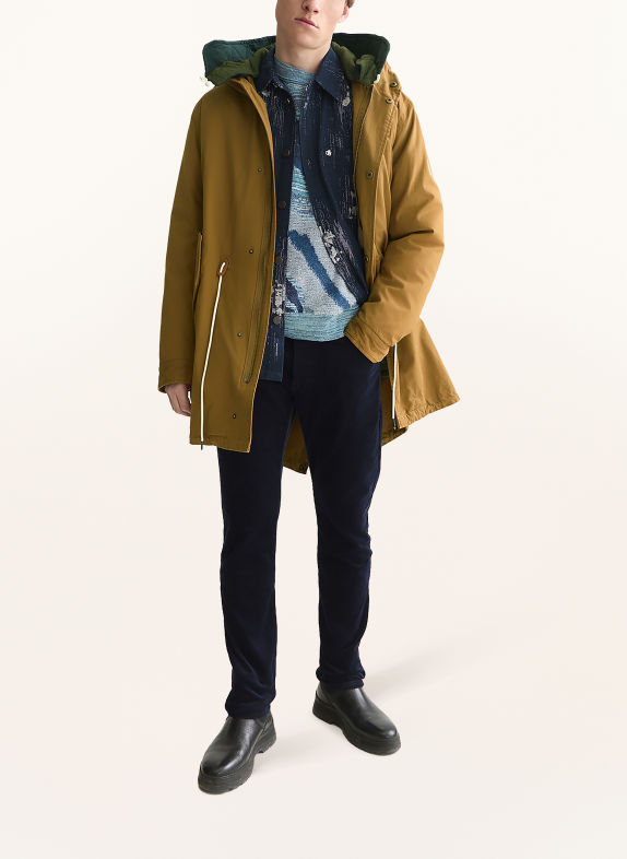SCOTCH & SODA Parka COGNAC / DONKERBLAUW