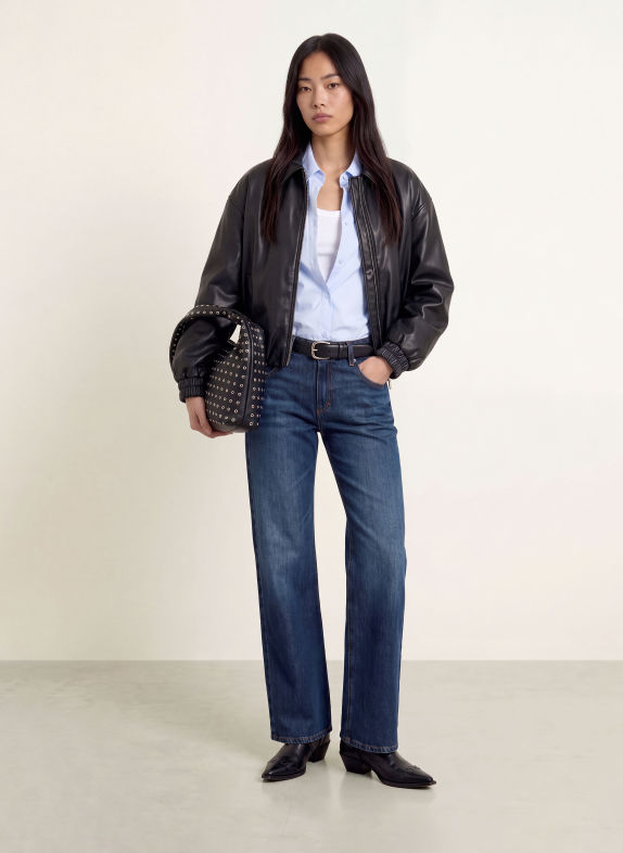 PNTS Wide Leg Jeans THE BAGGY 23 DUNKELBLAU