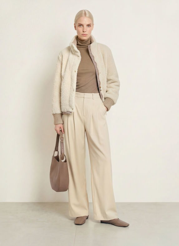 White Label Jas van teddybont CRÈME / BEIGE