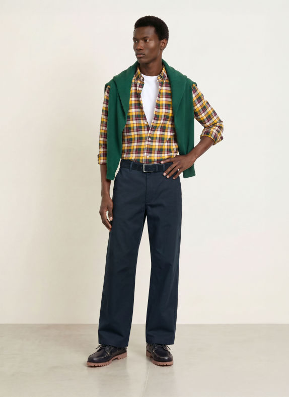 GANT Regular-Fit Shirt DARK GREEN / DARK RED / YELLOW
