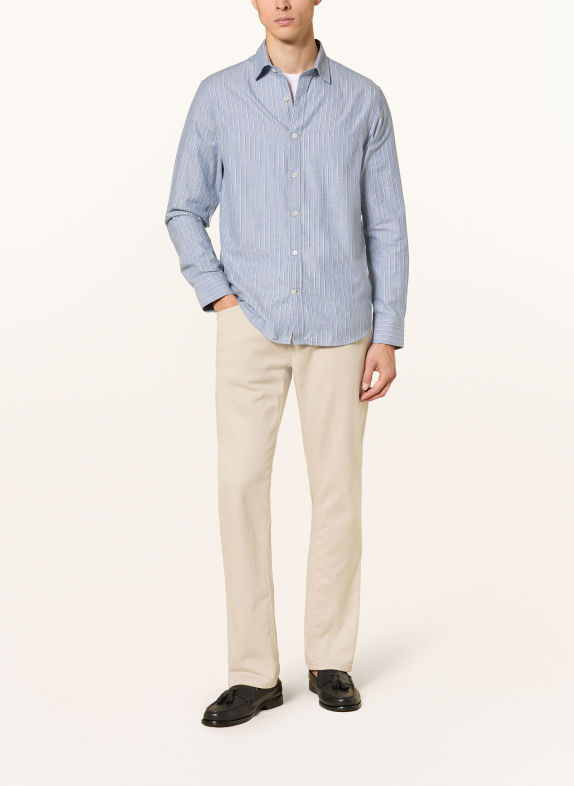 GANT Flanellhemd Regular Fit HELLBLAU / WEISS
