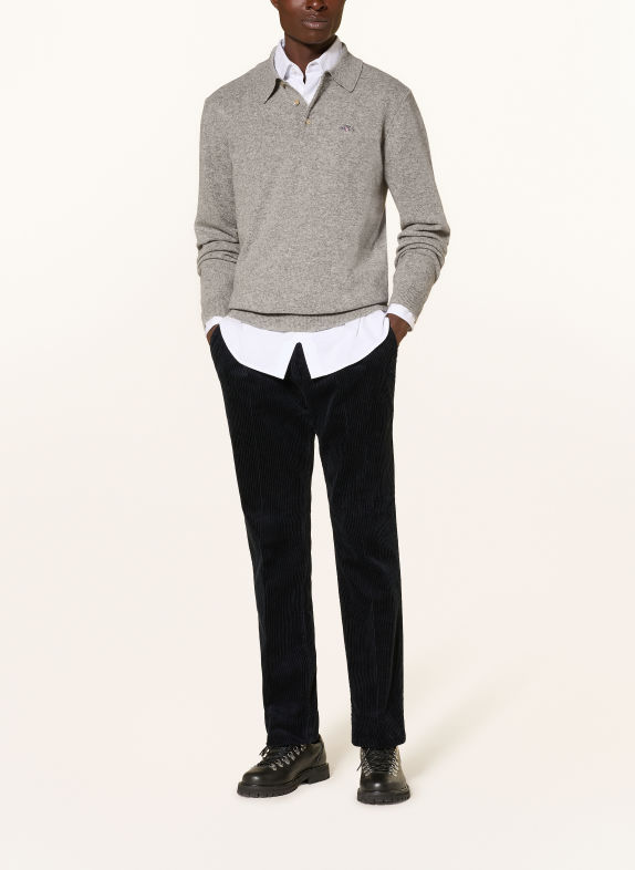 GANT Knit polo shirt GRAY