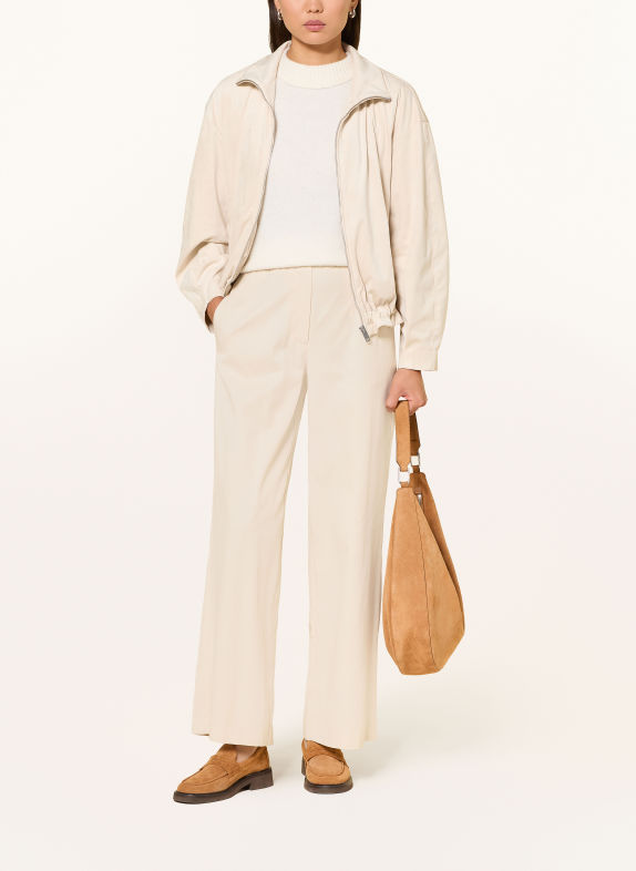 s.Oliver BLACK LABEL Wide-leg trousers BEIGE