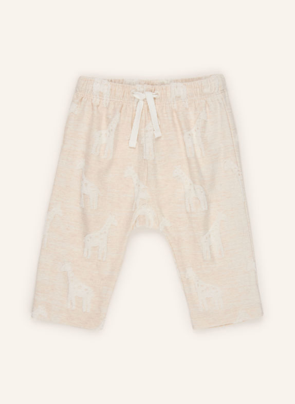 s.Oliver RED Legginsy z frotte BEŻOWY / BIAŁY