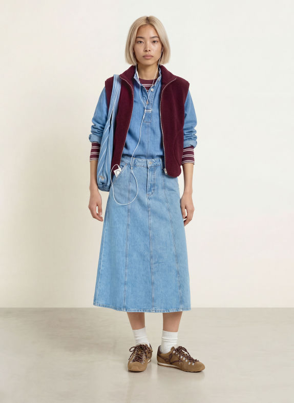 Marc O'Polo DENIM Jupe en jean BLEU CLAIR