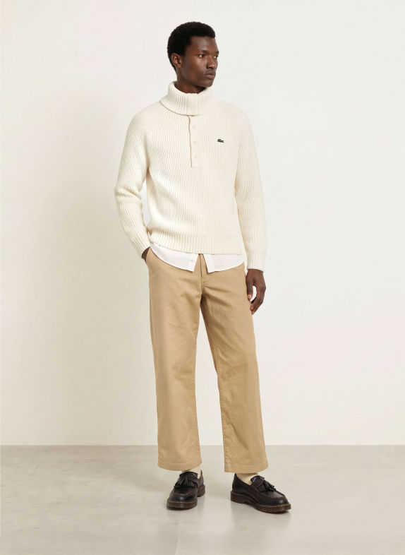 LACOSTE Pullover ECRU