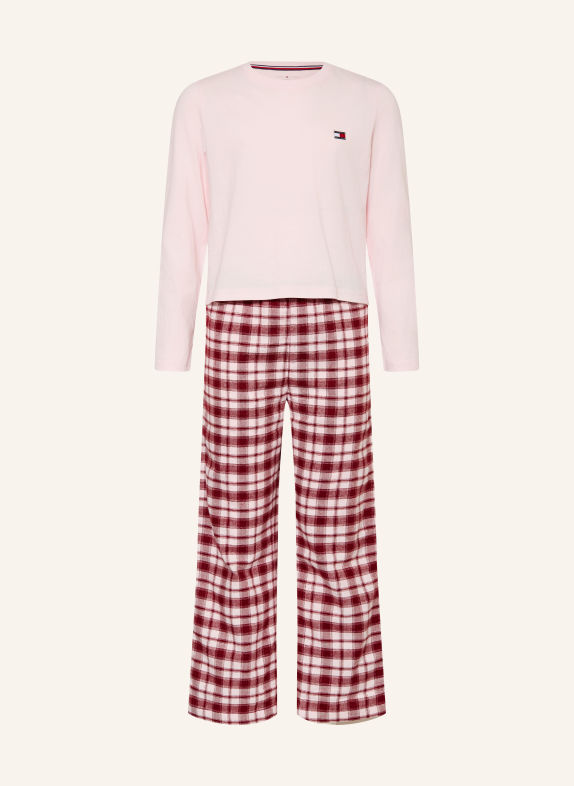 TOMMY HILFIGER Pyjamas HERITAGE LYSEROSA / MØRKERØD