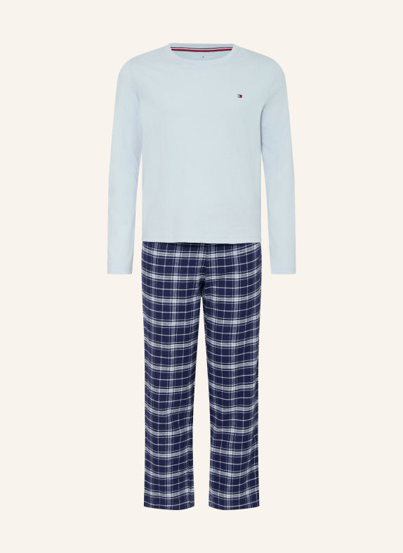 TOMMY HILFIGER Pyjamas LYSEBLÅ / MØRKEBLÅ