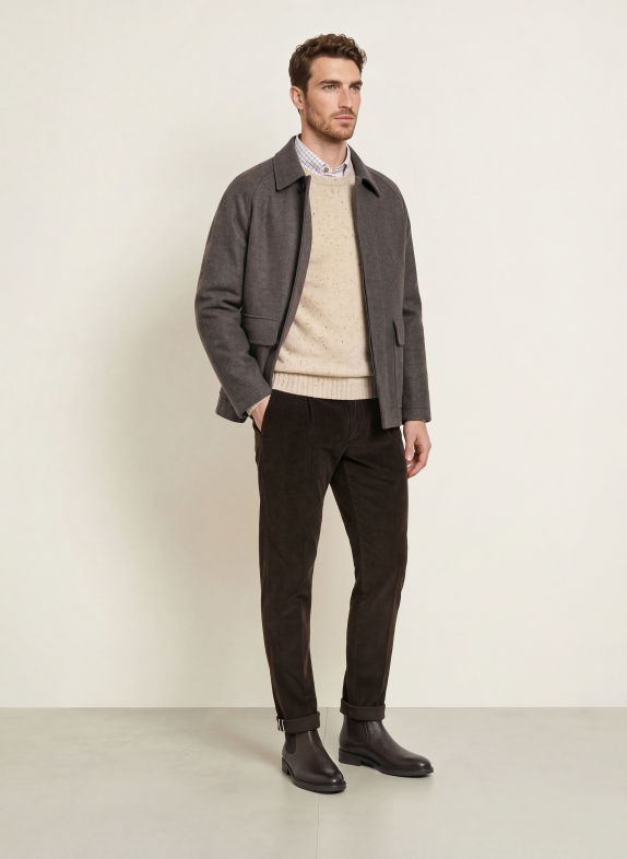 HACKETT LONDON Pull DONEGAL BEIGE