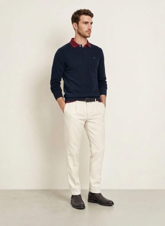 HACKETT LONDON Pull BLEU FONCÉ