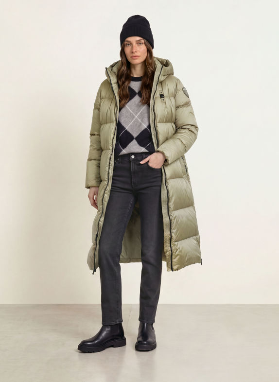 Blauer Donsmantel CELIA OLIJF