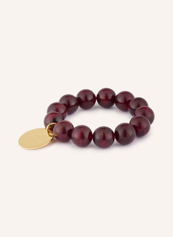 VANESSA BARONI BEADS FLEX Bracelet GOLD / DARK RED