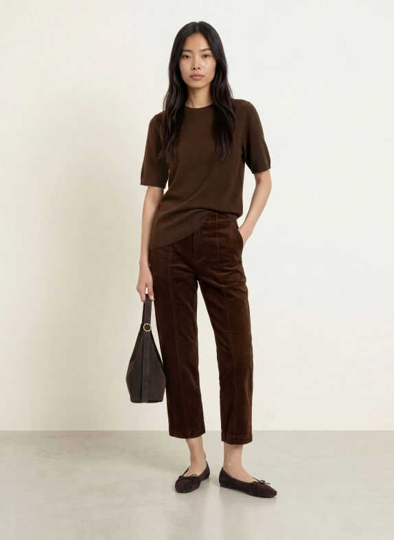 Part Two Corduroy pants NETTAPW DARK BROWN