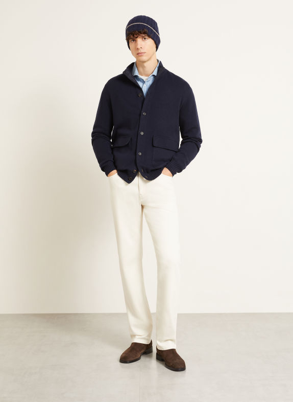 FIORONI Cashmere cardigan BLUE